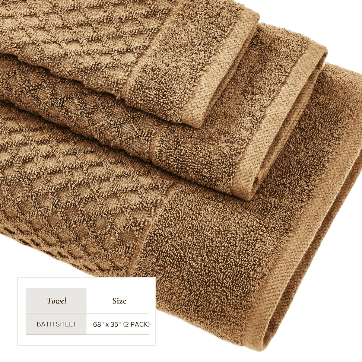 Grayson Cotton Diamond Bath Towel Collection