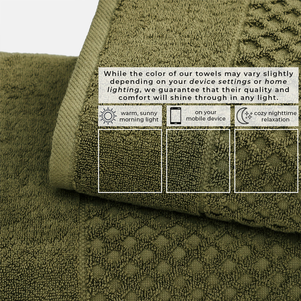 Grayson Cotton Diamond Bath Towel Collection