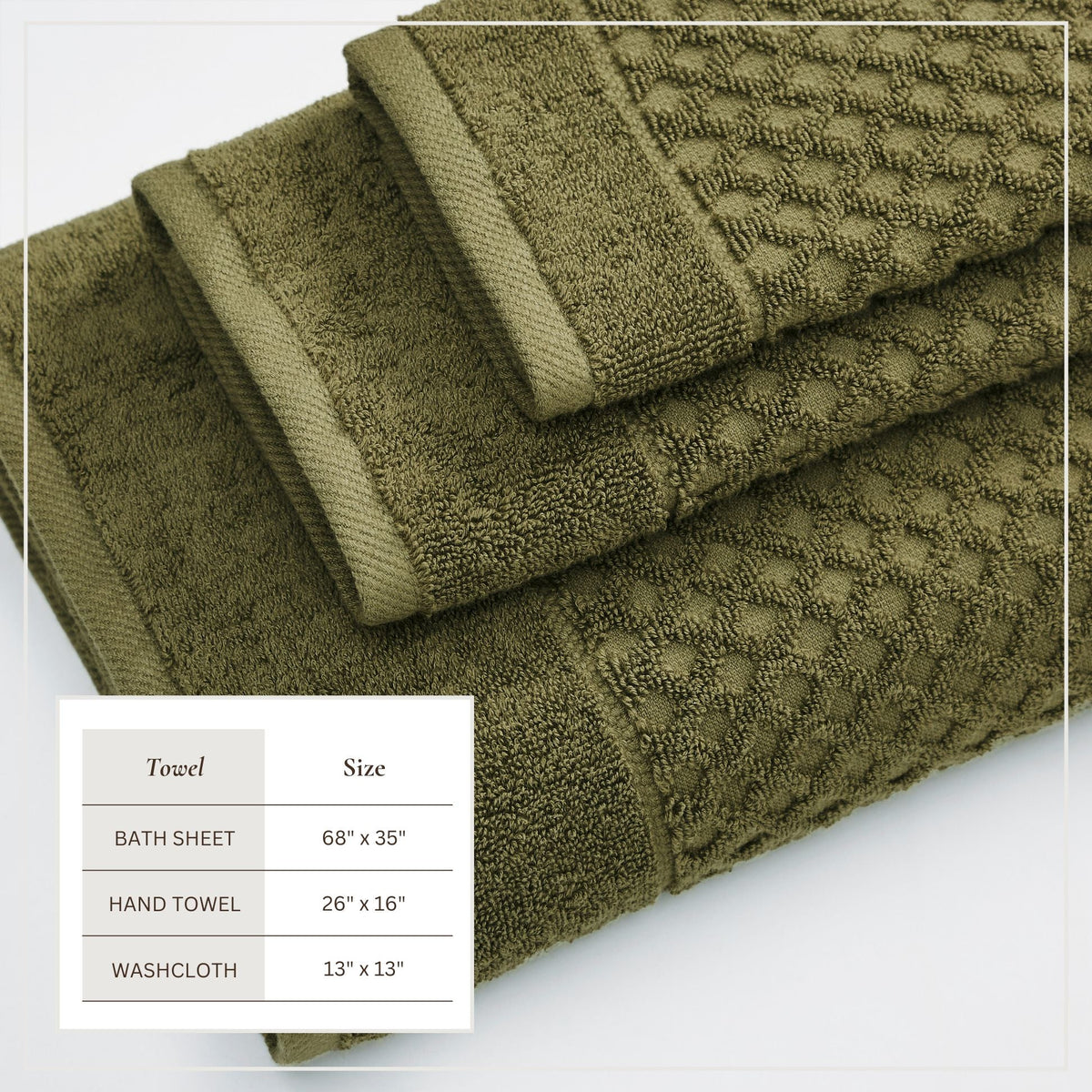 Grayson Cotton Diamond Bath Towel Collection