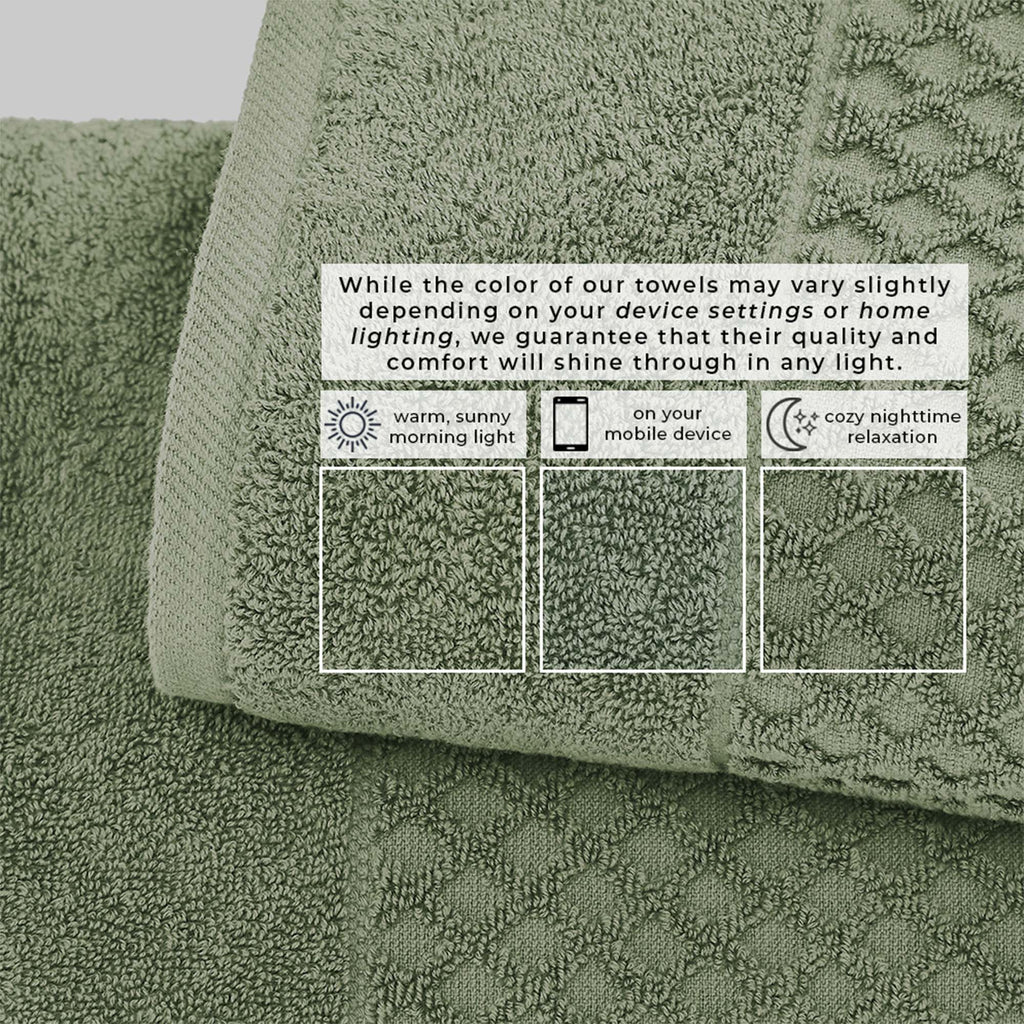 Grayson Cotton Diamond Bath Towel Collection