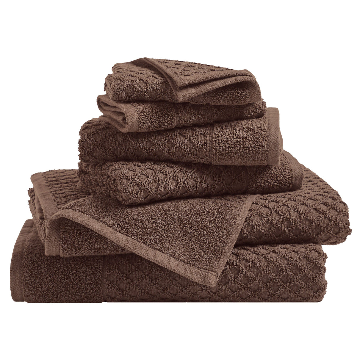 Grayson Cotton Diamond Bath Towel Collection