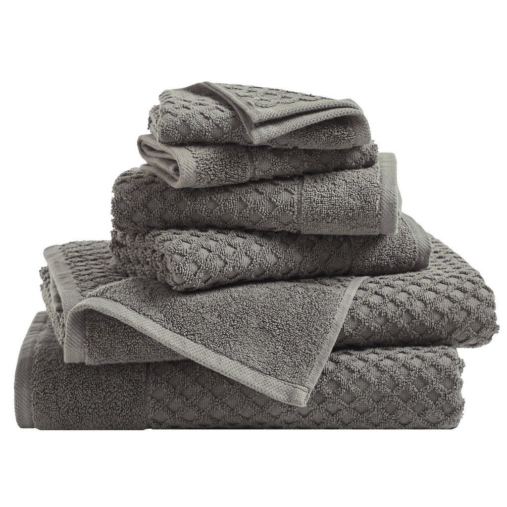 Grayson Cotton Diamond Bath Towel Collection
