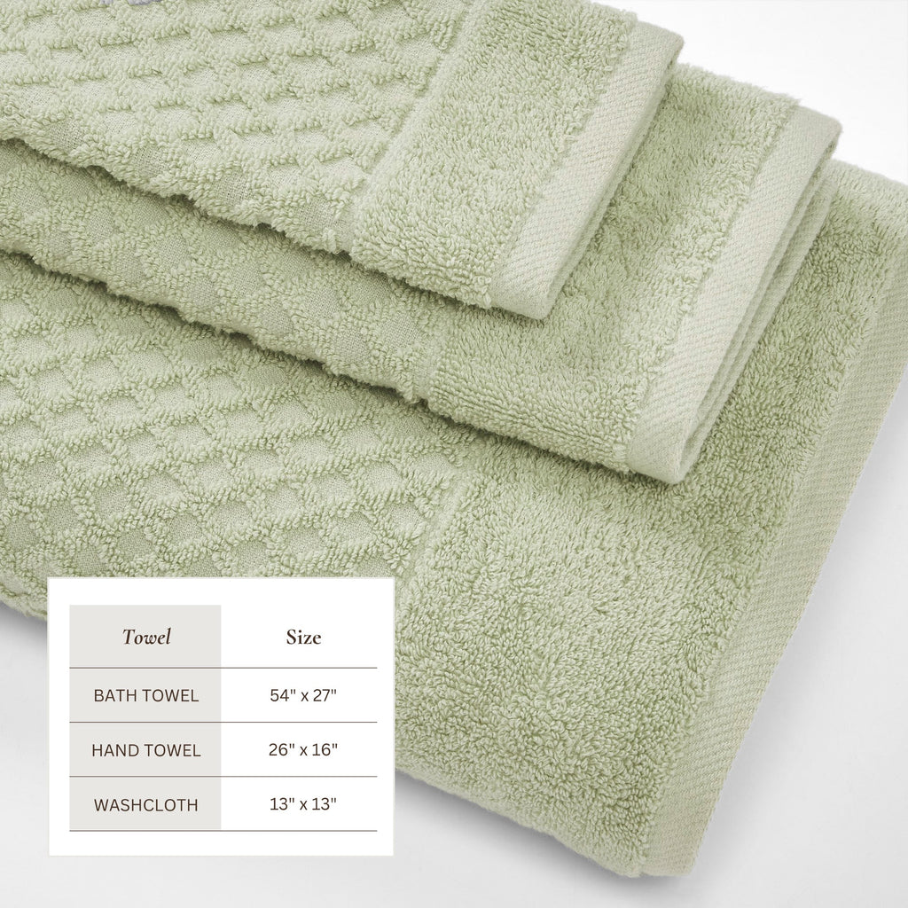 Grayson Cotton Diamond Bath Towel Collection