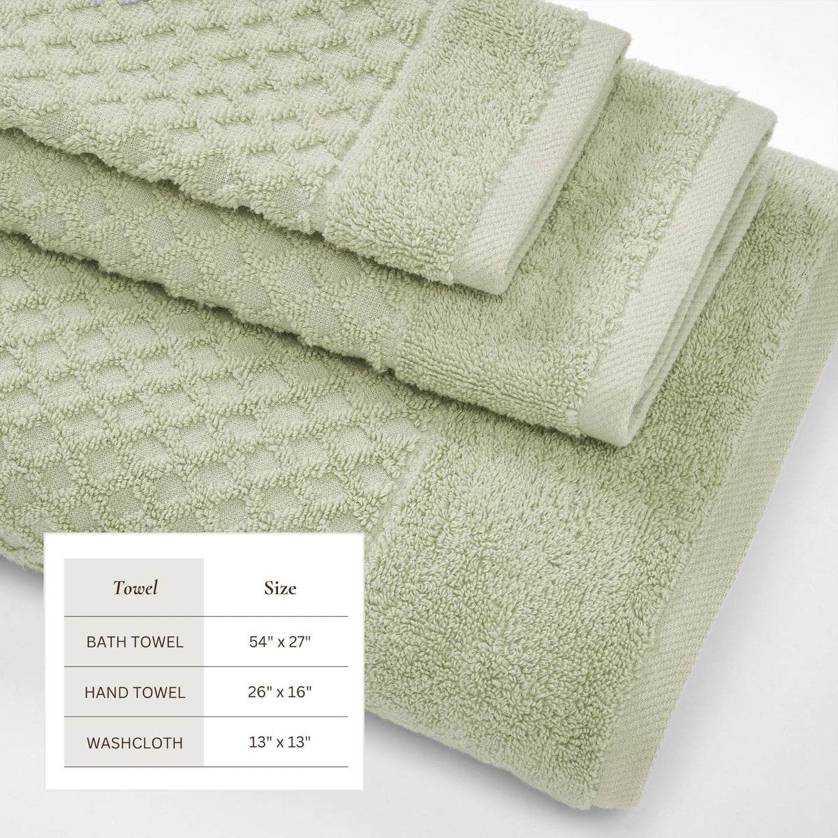 Grayson Cotton Diamond Bath Towel Collection