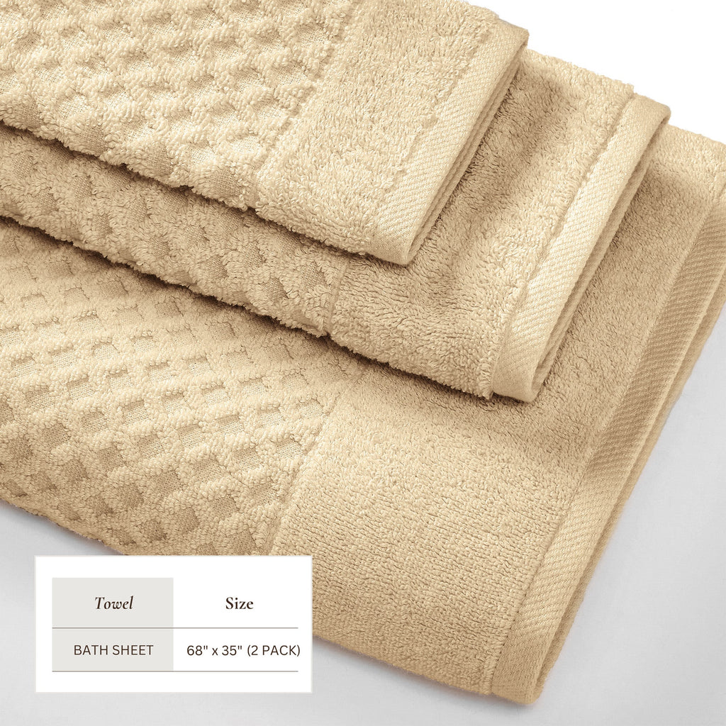 Grayson Cotton Diamond Bath Towel Collection