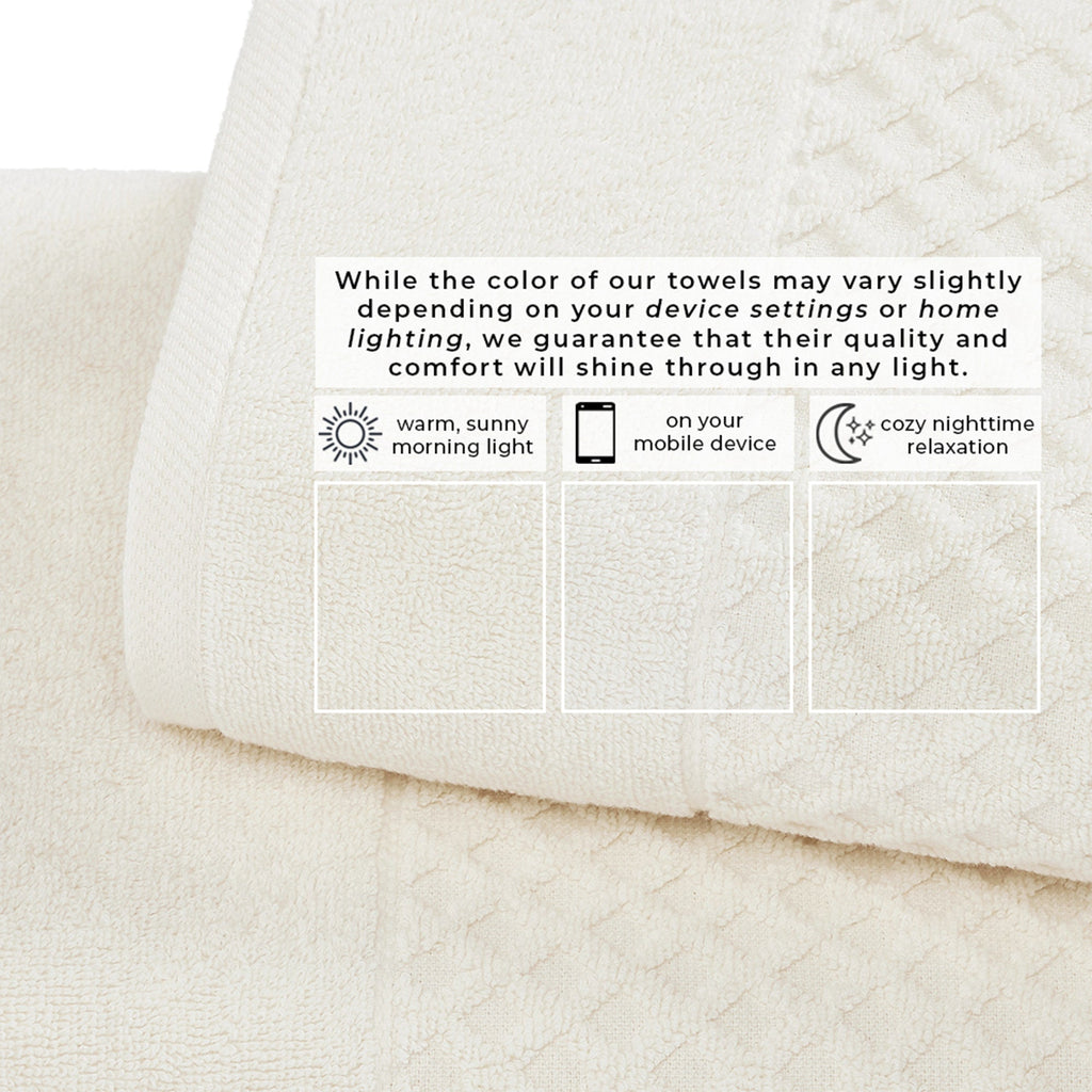 Grayson Cotton Diamond Bath Towel Collection
