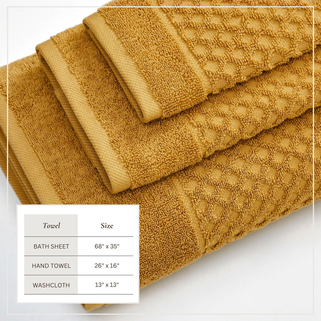 Grayson Cotton Diamond Bath Towel Collection