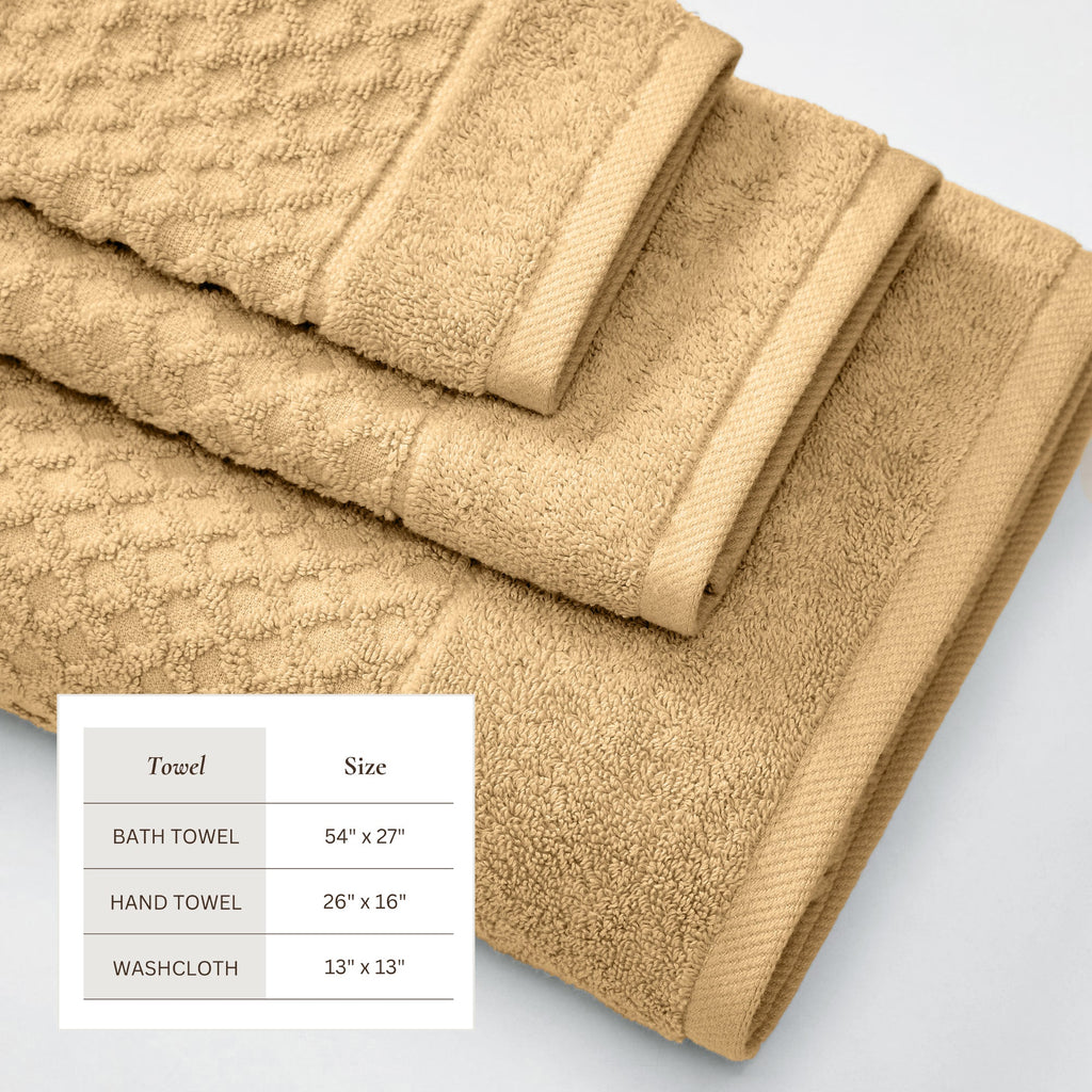 Grayson Cotton Diamond Bath Towel Collection
