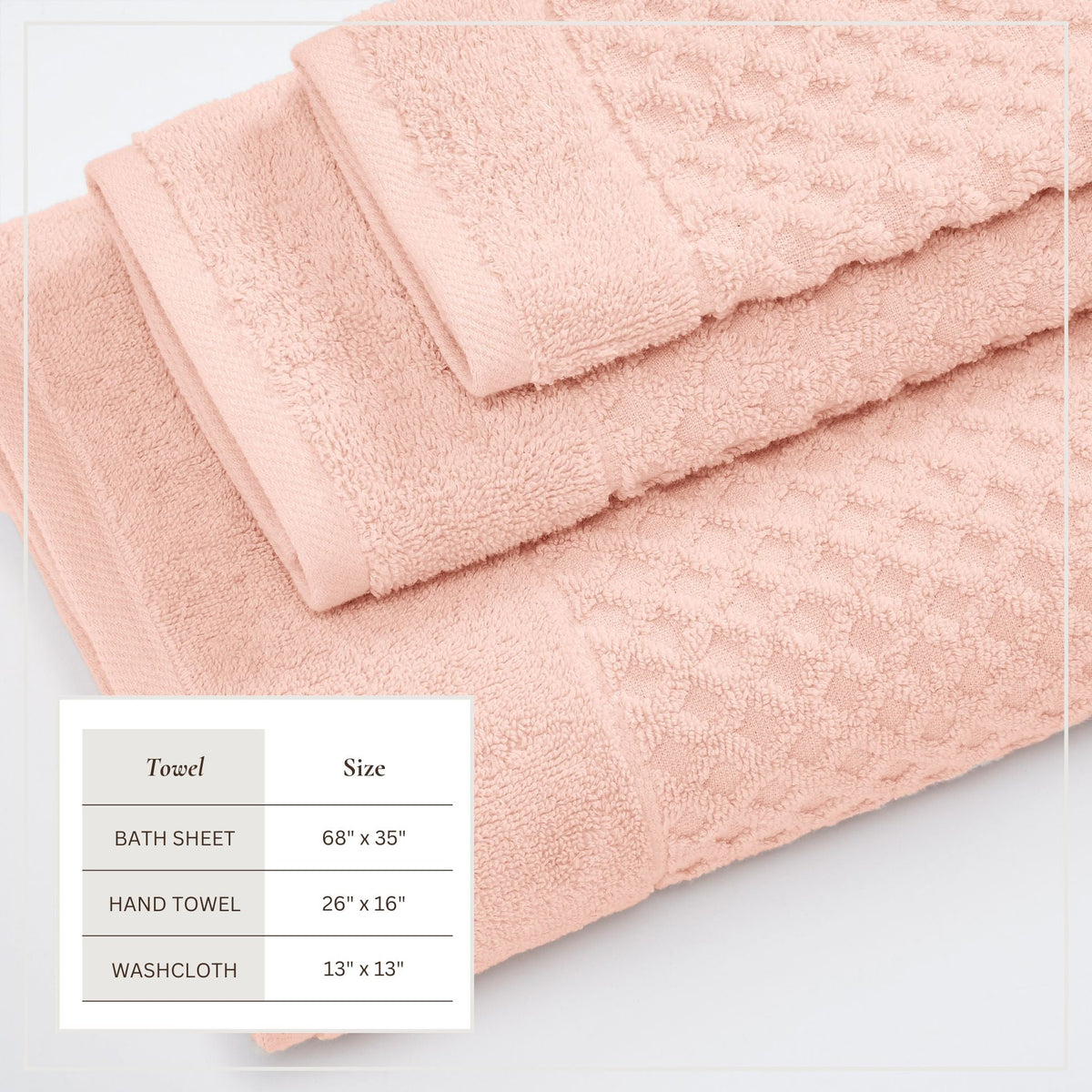 Grayson Cotton Diamond Bath Towel Collection
