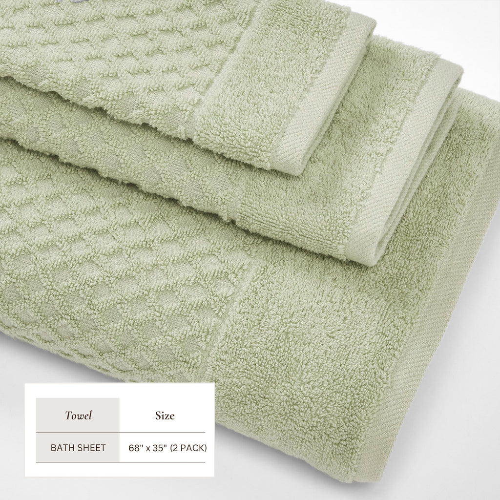 Grayson Cotton Diamond Bath Towel Collection