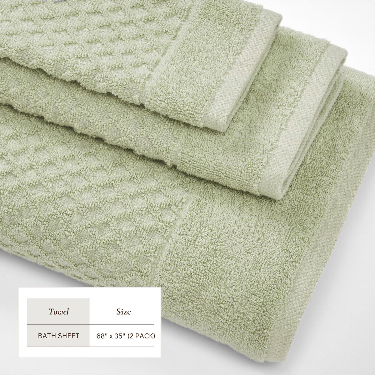 Grayson Cotton Diamond Bath Towel Collection