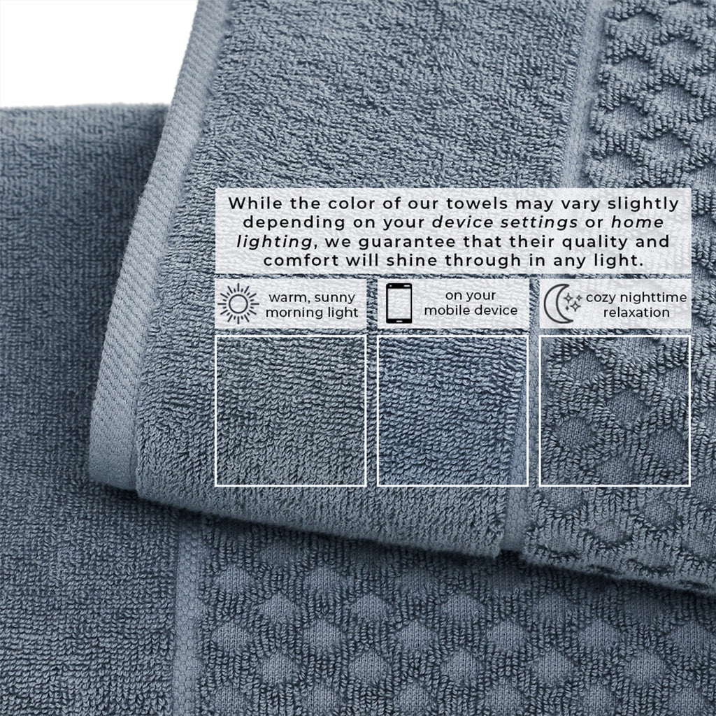 Grayson Cotton Diamond Bath Towel Collection