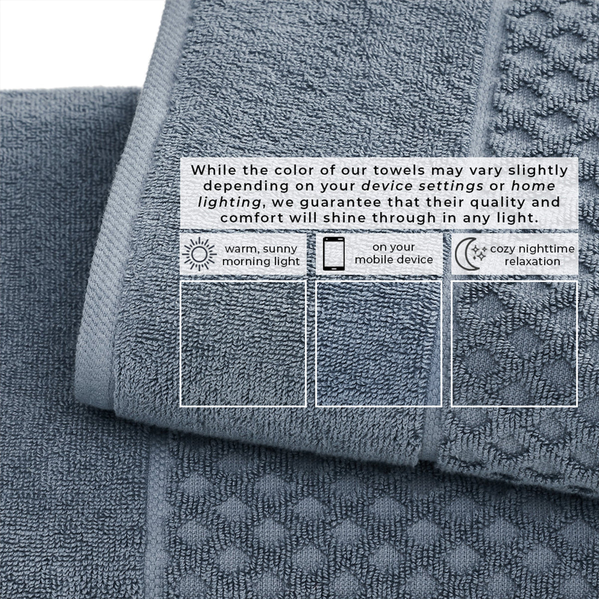 Grayson Cotton Diamond Bath Towel Collection