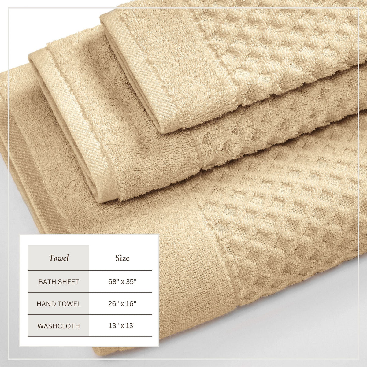 Grayson Cotton Diamond Bath Towel Collection